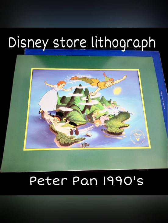 Disney Other - Disney Peter Pan 1990s Exclusive Lithograph